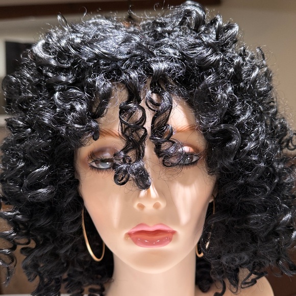 Other - HAIR, 14-15” Water Wave Afro Curly, Black